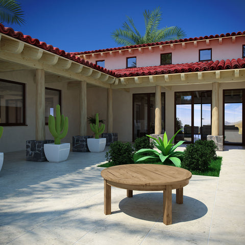 Modway Marina Outdoor Patio Teak Round Coffee Table