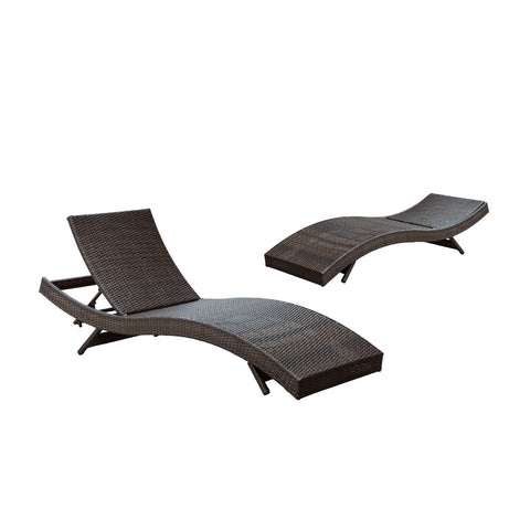 Modway Peer Chaise Outdoor Patio Set of 2