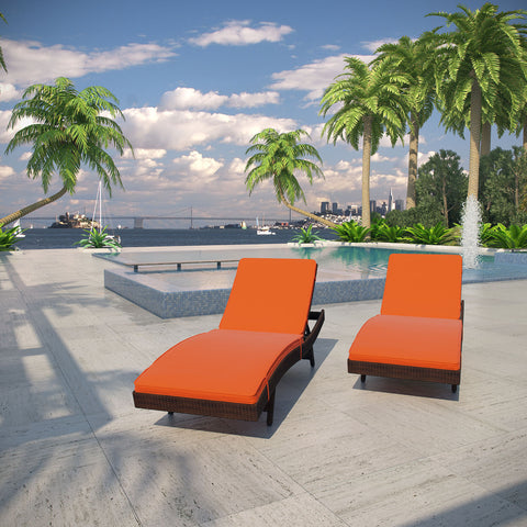 Modway Peer Chaise Outdoor Patio Set of 2