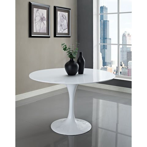 Modway Lippa 48" Fiberglass Dining Table