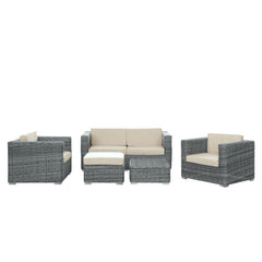 Modway Aruba 5 Piece Outdoor Patio Sofa Set