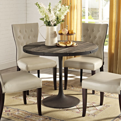 Modway Drive Wood Top Dining Table