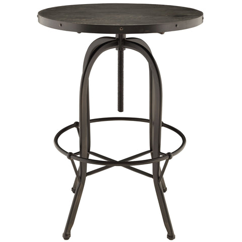 Modway Sylvan Wood Top Bar Table