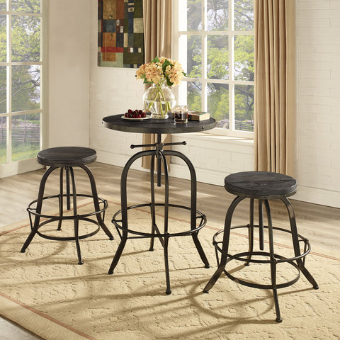 Modway Sylvan Wood Top Bar Table