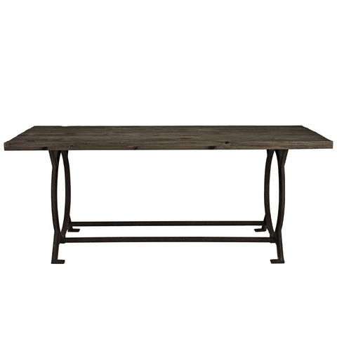 Modway Effuse Wood Top Dining Table