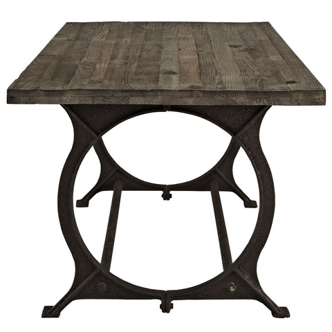 Modway Effuse Wood Top Dining Table
