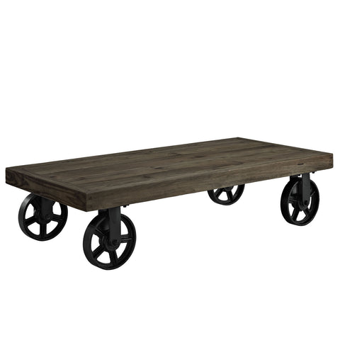 Modway Garrison Wood Top Coffee Table