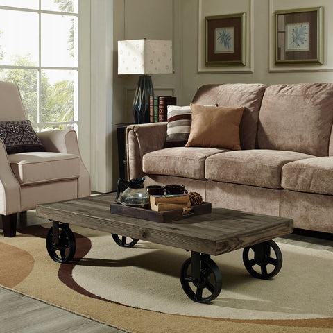 Modway Garrison Wood Top Coffee Table