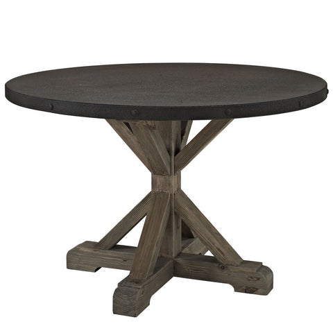 Modway Stitch Wood Top Dining Table