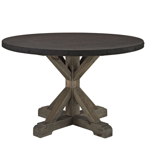 Modway Stitch Wood Top Dining Table