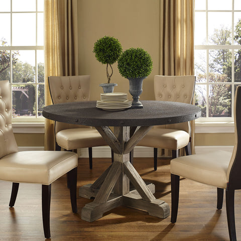 Modway Stitch Wood Top Dining Table
