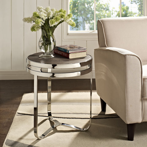 Modway Provision Wood Top Side Table