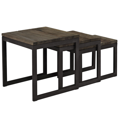 Modway Covert Wood Top Nesting Table