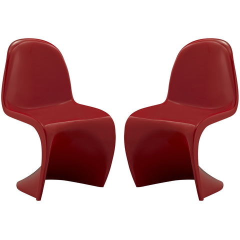 Modway Slither Kids Chair Set of 2