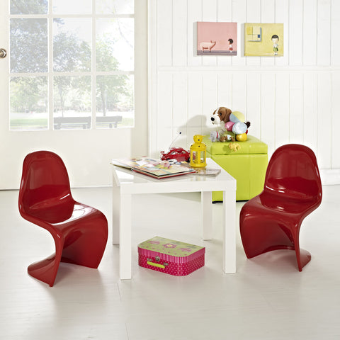 Modway Slither Kids Chair Set of 2