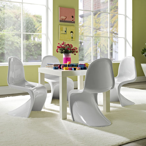 Modway Slither Kids Chair Set of 4