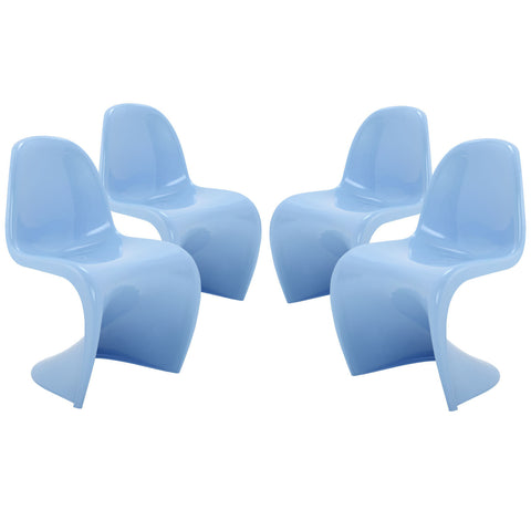 Modway Slither Dining Side Chair Set of 4