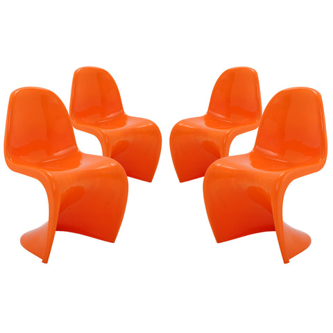 Modway Slither Dining Side Chair Set of 4