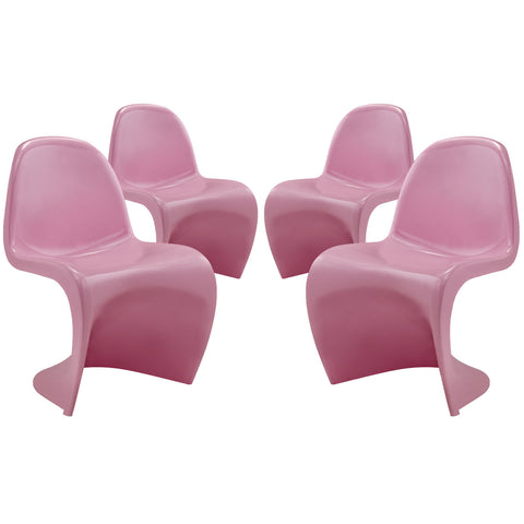 Modway Slither Dining Side Chair Set of 4
