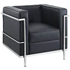 Modway Charles Petite Leather Armchair