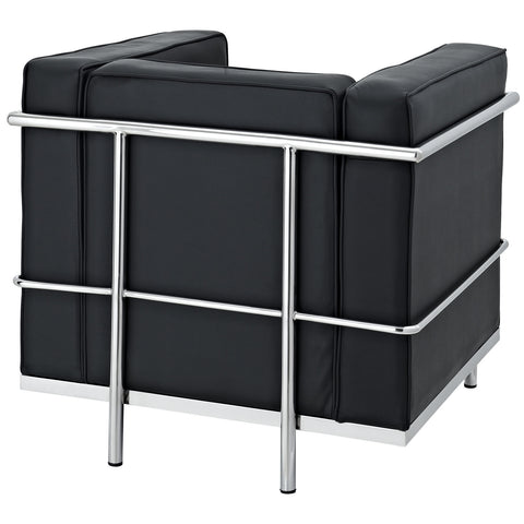 Modway Charles Petite Leather Armchair