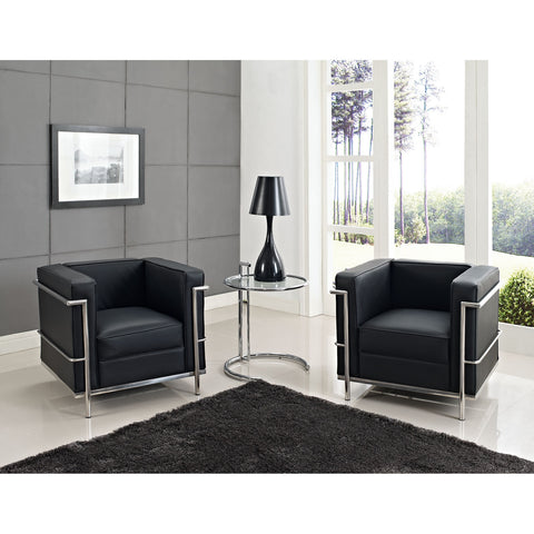 Modway Charles Petite Leather Armchair