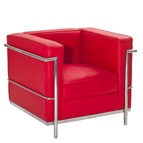 Modway Charles Petite Leather Armchair