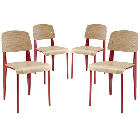 Modway Cabin Dining Side Chair Set of 4