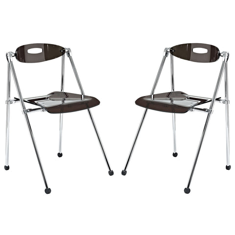Modway Telescope Folding Chair Set of 2