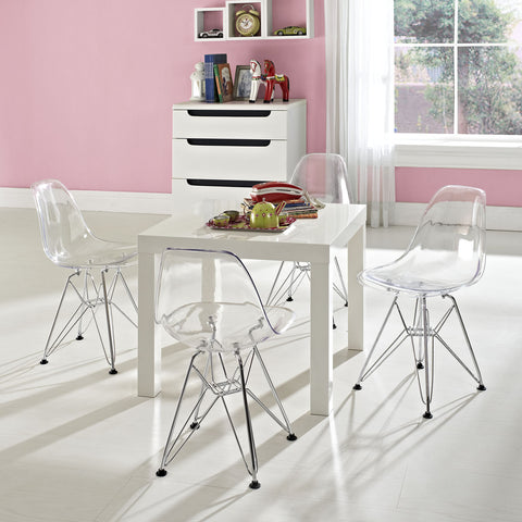 Modway Paris Kids Chair Set of 4