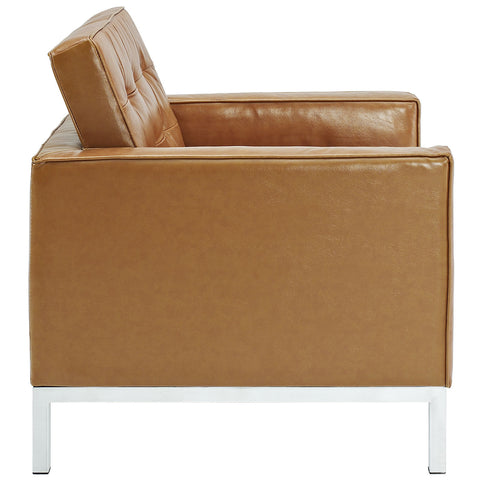 Modway Loft Armchair Leather Set of 2