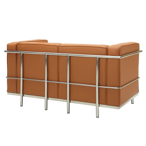 Modway Charles Petite Leather Loveseat