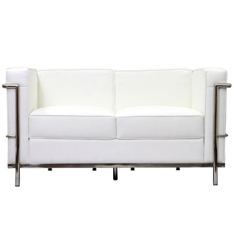 Modway Charles Petite Leather Loveseat