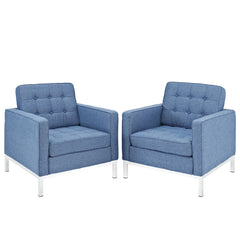 Modway Loft Armchair Wool Set of 2