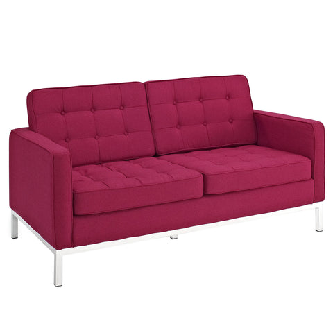 Modway Loft Armchair and Loveseat 2 Piece Set