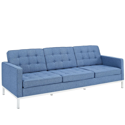 Modway Loft Armchair and Sofa Wool Set of 2