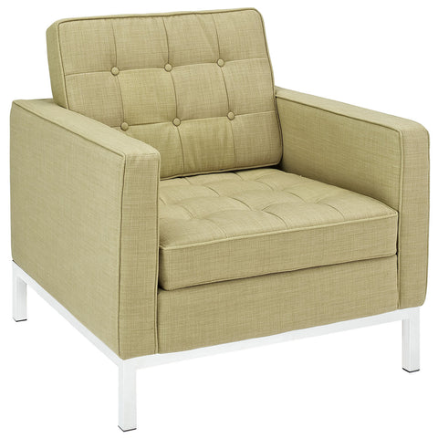 Modway Loft Armchair and Sofa Wool Set of 2