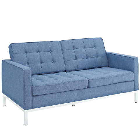 Modway Loft Armchair Loveseat and Sofa Set of 3