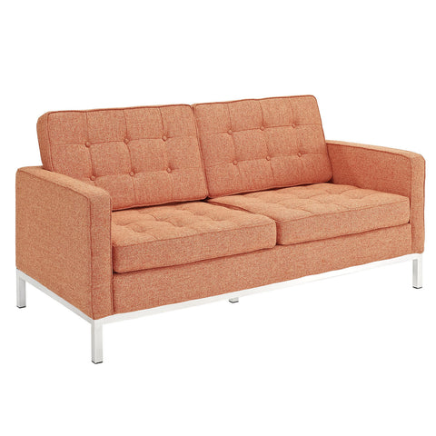 Modway Loft Armchair Loveseat and Sofa Set of 3