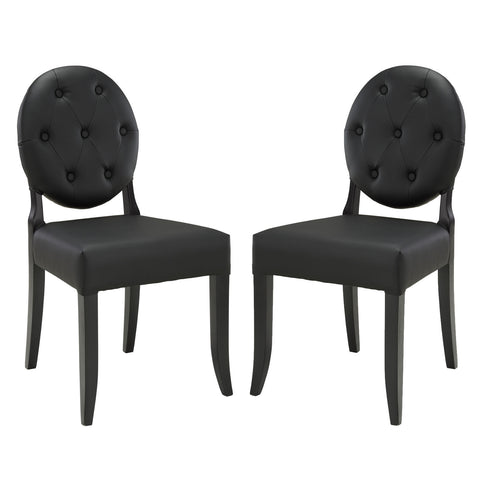 Modway Button Dining Side Chair Set of 2