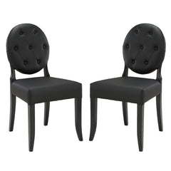 Modway Button Dining Side Chair Set of 2