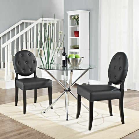 Modway Button Dining Side Chair Set of 2