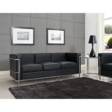 Modway Charles Petite Leather Sofa