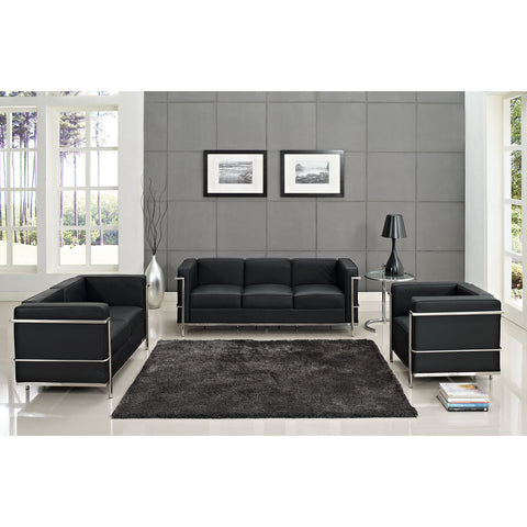 Modway Charles Petite Leather Sofa
