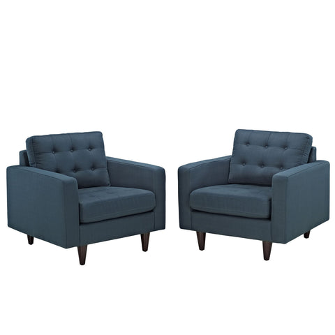 Modway Empress Armchair Upholstered Set of 2