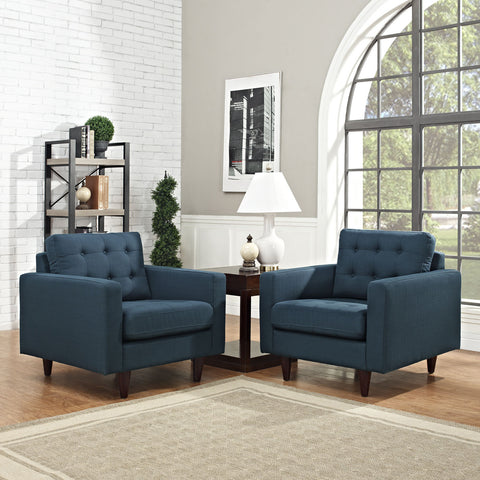 Modway Empress Armchair Upholstered Set of 2