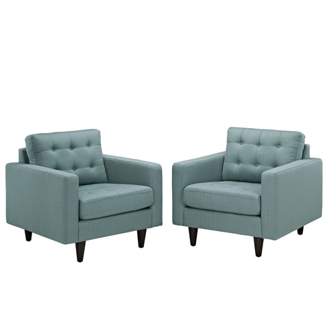 Modway Empress Armchair Upholstered Set of 2