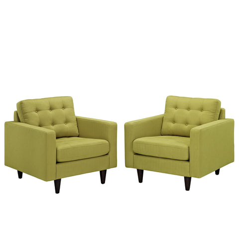 Modway Empress Armchair Upholstered Set of 2