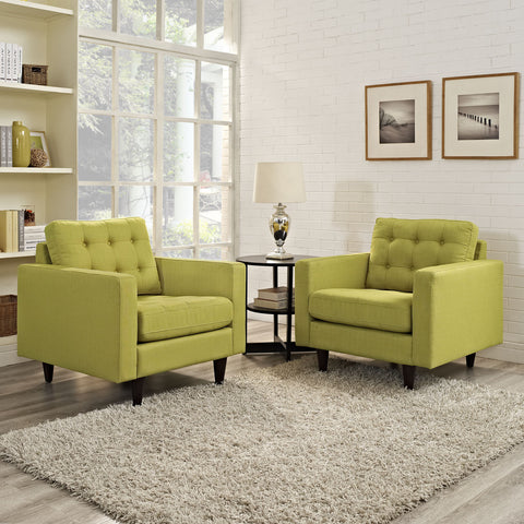 Modway Empress Armchair Upholstered Set of 2