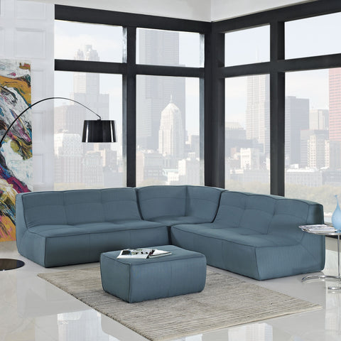Modway Align 4 Piece Upholstered Sectional Sofa Set
